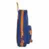 Plumier Mochila Valencia Basket M747 Azul Naranja 12 x 23 x 5 cm (33 Piezas)