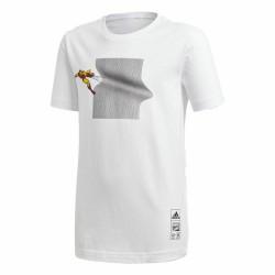 Camiseta de Manga Corta Niño Adidas Sportswear Iron Man Graphic Blanco