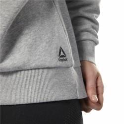 Sudadera sin Capucha Mujer Reebok Terry Crew Gris claro