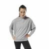 Sudadera sin Capucha Mujer Reebok Terry Crew Gris claro