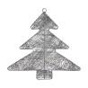 Adorno Navideño Plateado Árbol de Navidad 36,7 x 0,2 x 37,5 cm Metal Plástico