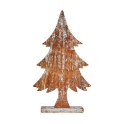 Árbol de Navidad Marrón 5 x 49,5 x 26 cm Plateado Madera