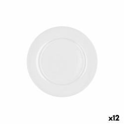 Plato de Postre Bidasoa Glacial Ala Ancha Cerámica Blanco 19 cm (12 Unidades) (Pack 12x)