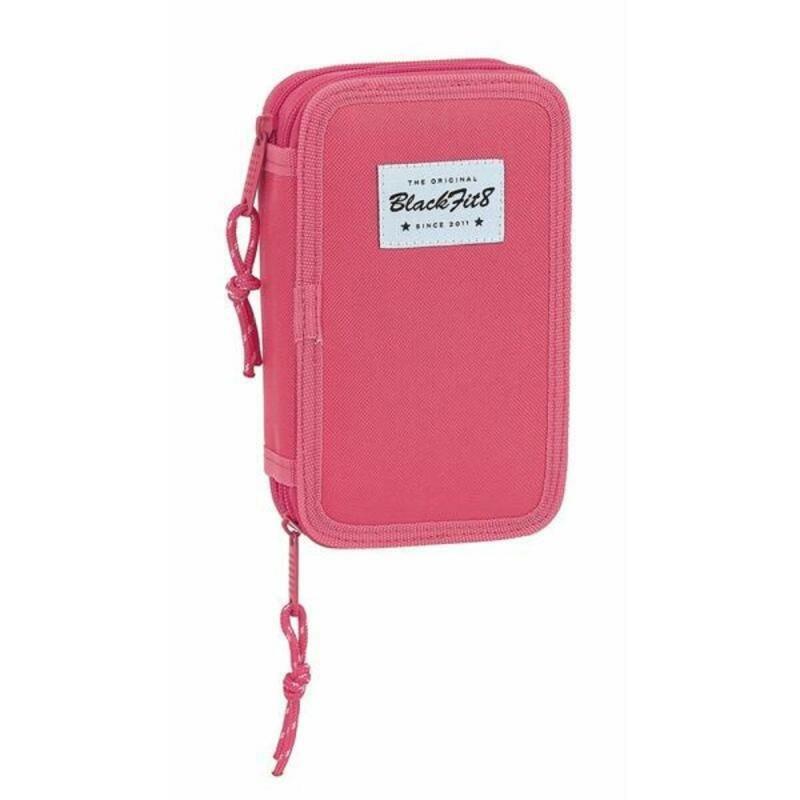 Plumier Doble BlackFit8 M854 Rosa 12.5 x 19.5 x 4 cm (28 piezas)