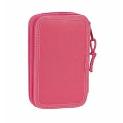 Plumier Doble BlackFit8 M854 Rosa 12.5 x 19.5 x 4 cm (28 piezas)