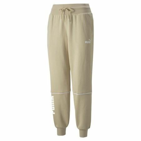 Pantalón de Chándal para Adultos Puma Colorblock  Beige Mujer