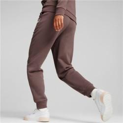 Pantalón de Chándal para Adultos Puma Ess+ Embroidery High-Waist Marrón Mujer