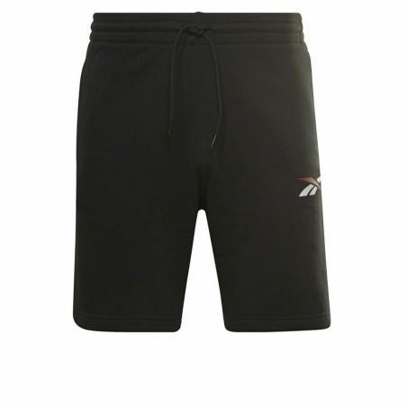 Pantalones Cortos Deportivos para Hombre Reebok Vector Fleece Negro