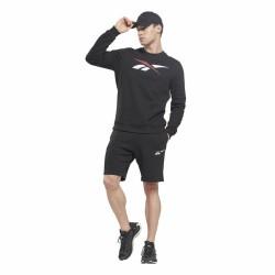 Pantalones Cortos Deportivos para Hombre Reebok Vector Fleece Negro