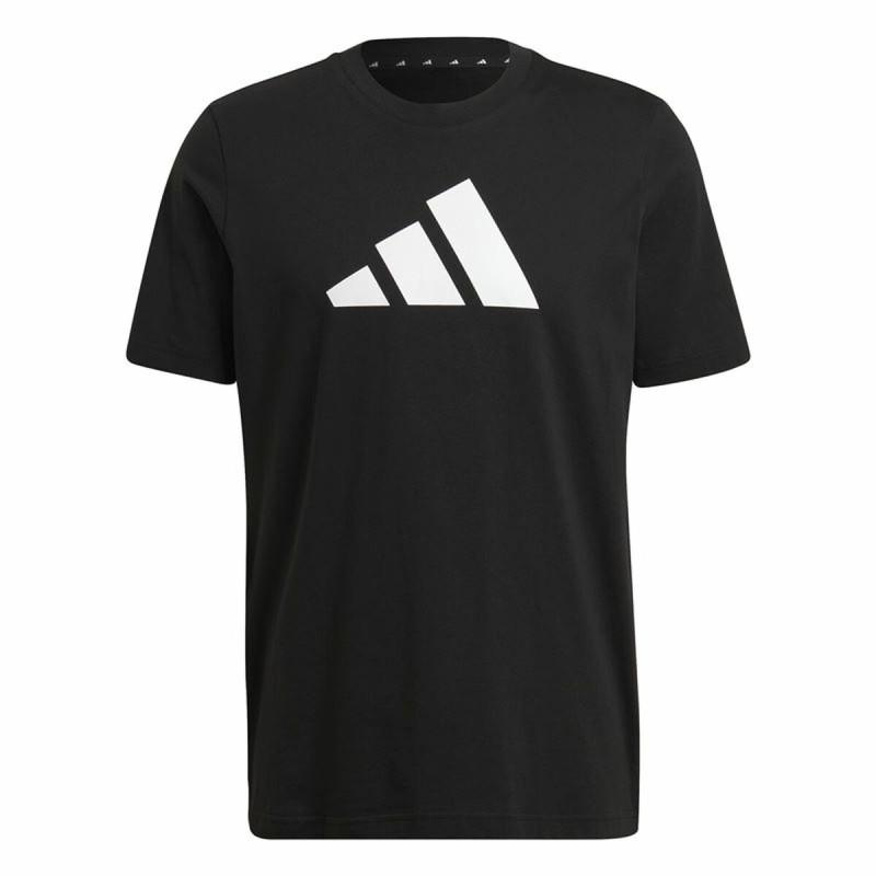 Camiseta de Manga Corta Hombre Adidas Future Icons Logo Negro