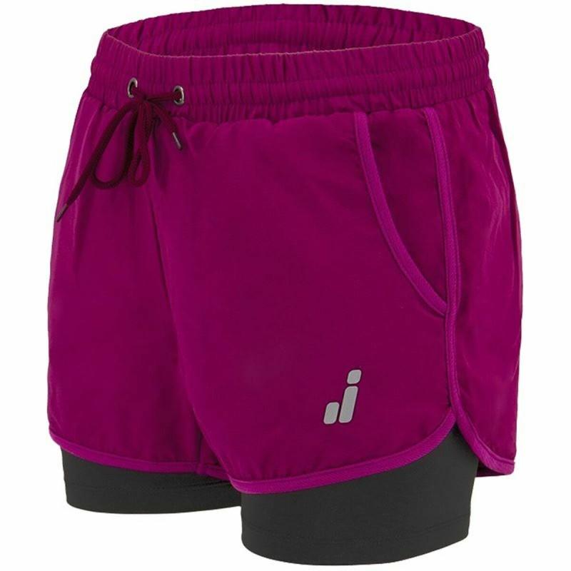 Pantalones Cortos Deportivos para Mujer Joluvi Meta Duo Morado