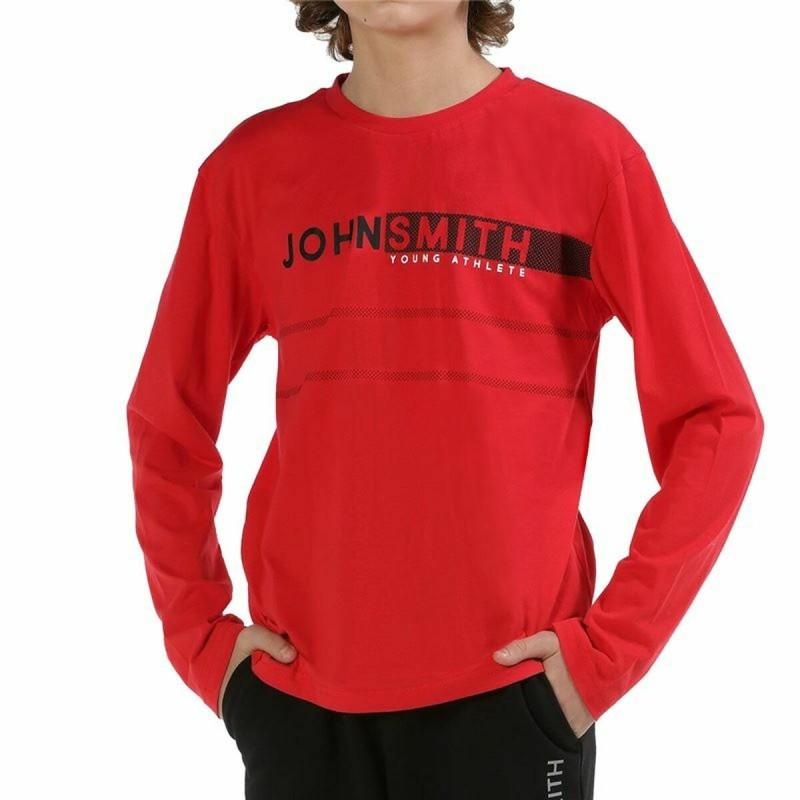 Camiseta de Manga Larga Infantil John Smith Bordo Rojo