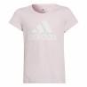 Camiseta de Manga Corta Infantil Adidas Rosa