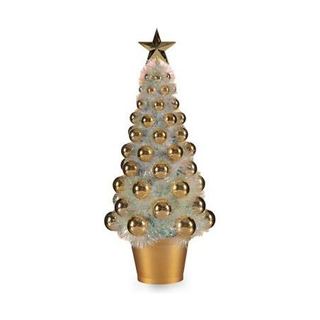 Árbol de Navidad Iridiscente Dorado Plástico 16 x 37,5 x 16 cm Polipropileno