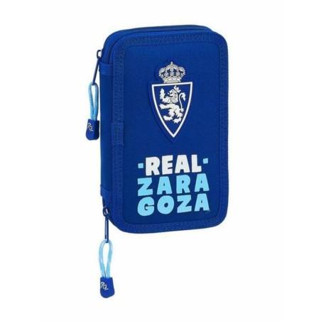 Plumier Doble Real Zaragoza Azul 12.5 x 19.5 x 4 cm (28 piezas)