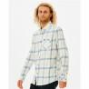 Camisa de Manga Larga Hombre Rip Curl Checked in Flannel Franela Blanco