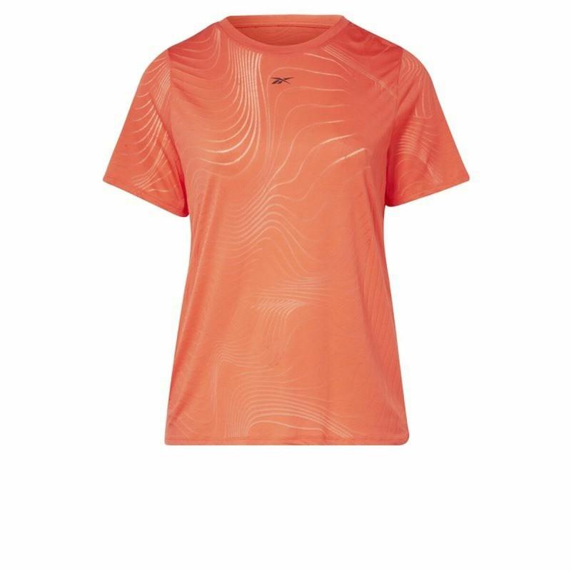 Camiseta de Manga Corta Mujer Reebok Burnout Naranja