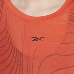 Camiseta de Manga Corta Mujer Reebok Burnout Naranja