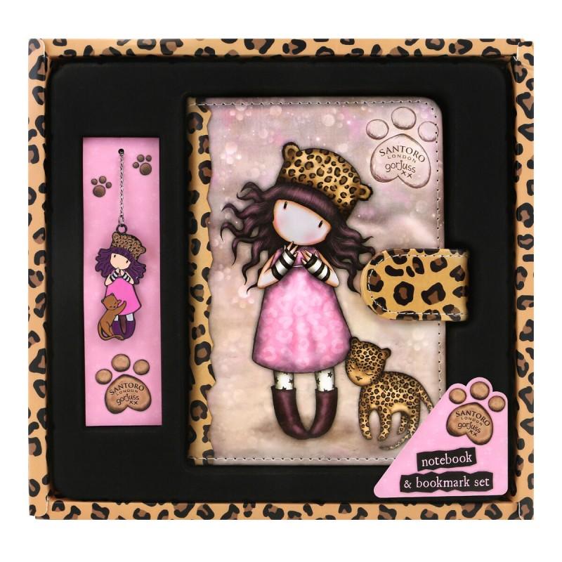 Set de Papelería Gorjuss Purrrrrfect love Leopardo