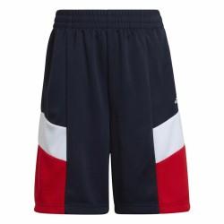 Pantalones Cortos Deportivos para Niños Adidas  D2M Big Logo Azul oscuro