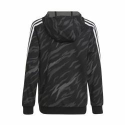 Sudadera con Capucha Niño Adidas 3 Stripes Negro