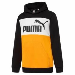 Sudadera con Capucha Niño Puma Essentials+ Colourblock Amarillo