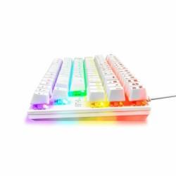 Teclado Gaming The G-Lab Mercury AZERTY Blanco