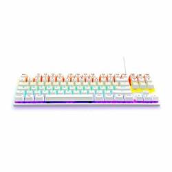 Teclado Gaming The G-Lab Mercury AZERTY Blanco