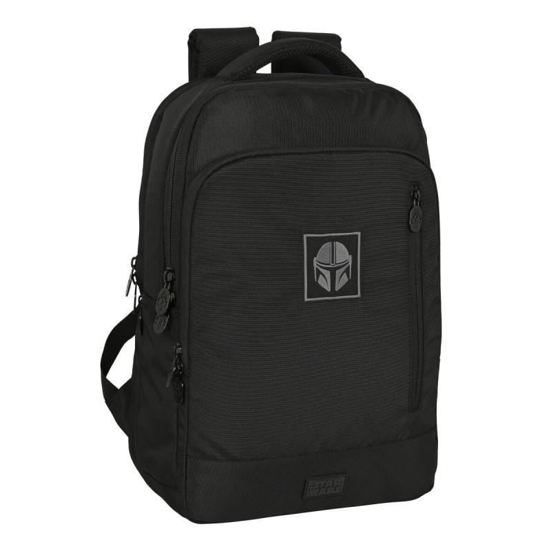 Mochila para Portátil y Tablet con Salida USB The Mandalorian Negro