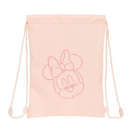 Bolsa Mochila con Cuerdas Minnie Mouse Rosa (26 x 34 x 1 cm)