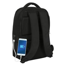 Mochila para Portátil y Tablet con Salida USB Marvel Negro