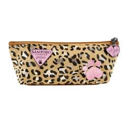 Estuche Escolar Gorjuss Leopardo (22.3 x 8.8 x 5.7 cm)