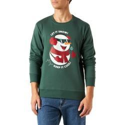 Sudadera sin Capucha Hombre JORTOON Jack & Jones 23149  Verde