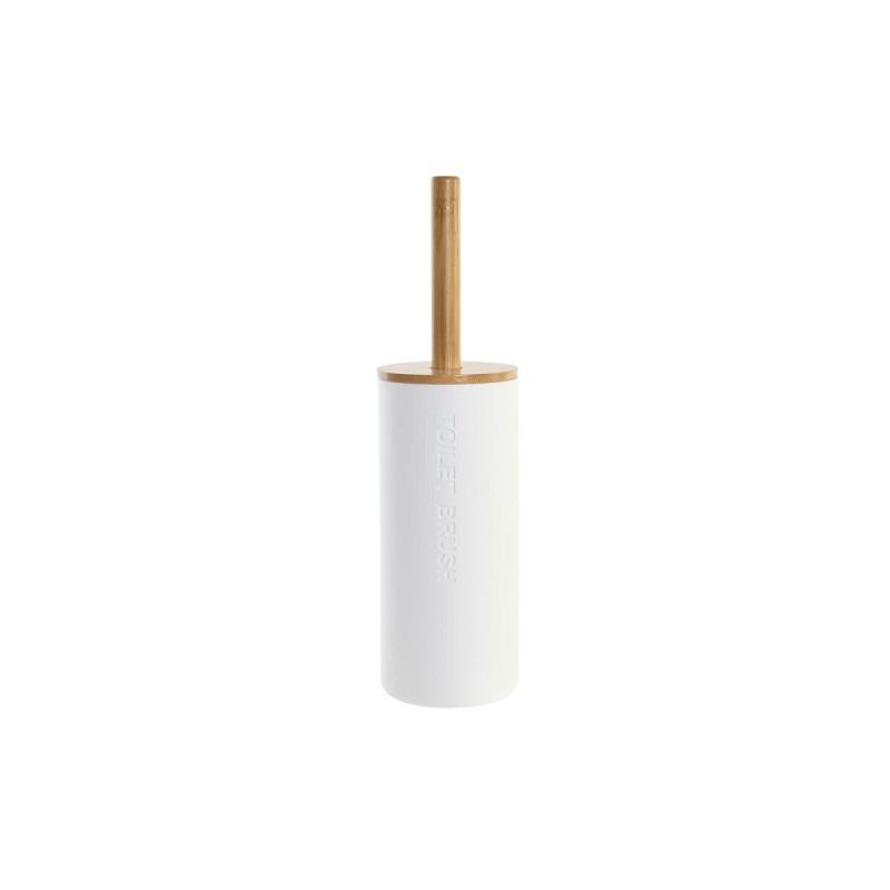 Escobilla para el Baño DKD Home Decor 9 x 9 x 35,5 cm Natural Blanco Polipropileno