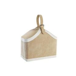 Revistero DKD Home Decor Camel Crema Poliuretano (40 x 19 x 50 cm)