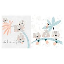 Protector de Cuna Cool Kids Wild And Free (60 x 60 x 60 + 40 cm)