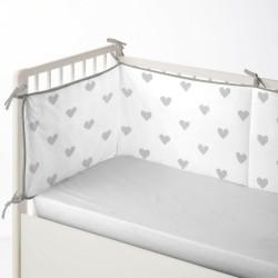 Protector de Cuna Cool Kids Hearts (60 x 60 x 60 + 40 cm)