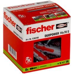 Tacos y tornillos Fischer DUOPOWER 538249 Ø  14x70 mm (8 Unidades)