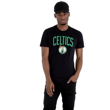 Camiseta de Manga Corta Hombre New Era NOS NBA BOSCEL 60505459  Negro