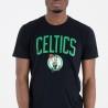 Camiseta de Manga Corta Hombre New Era NOS NBA BOSCEL 60505459  Negro