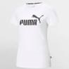 Camiseta de Manga Corta Mujer Puma LOGO TEE 586774 02 Blanco