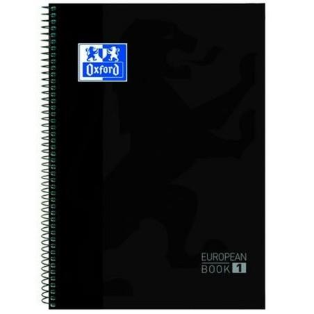 Libreta Oxford Classic 80 Hojas 5 Unidades A4 Grapas Negro (5 Piezas)