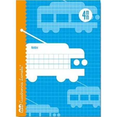 Libreta Lamela 4X4 4MM 25 Unidades Hojas de cuadrícula Azul Cuarto (25 Piezas)