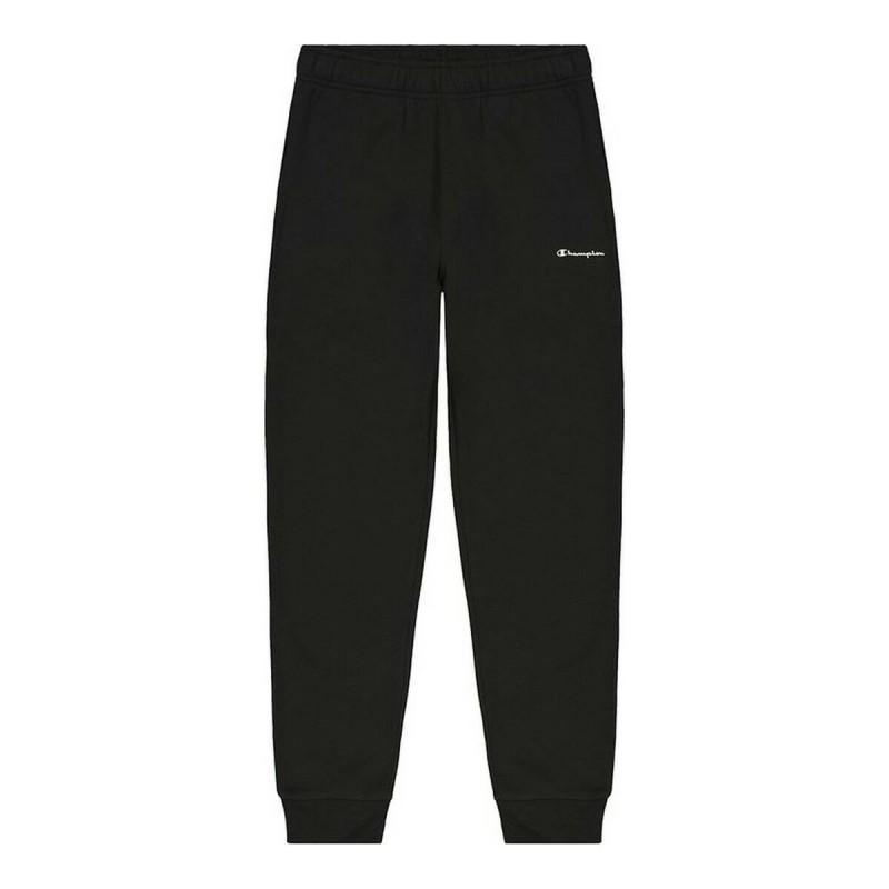 Pantalón Largo Deportivo Champion Rib Cuff Logo Negro Hombre