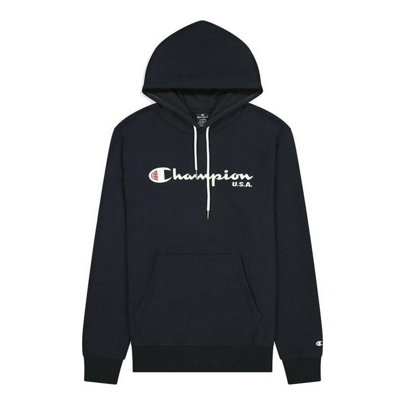 Sudadera con Capucha Hombre Champion Champion USA Logo Azul oscuro