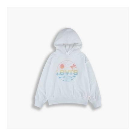 Sudadera con Capucha Niña Levi's Oversized Blanco