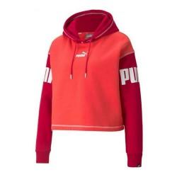 Sudadera con Capucha Mujer Puma Power Fl Rojo