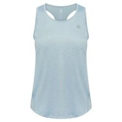 Camiseta de Tirantes Mujer Dare 2b Agleam Blanco Azul claro