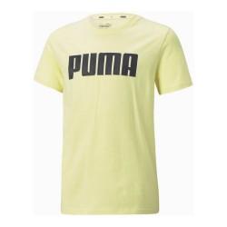 Camiseta de Manga Corta Infantil Puma  Alpha Graphic Amarillo