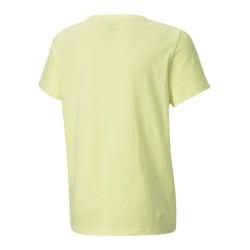 Camiseta de Manga Corta Infantil Puma  Alpha Graphic Amarillo